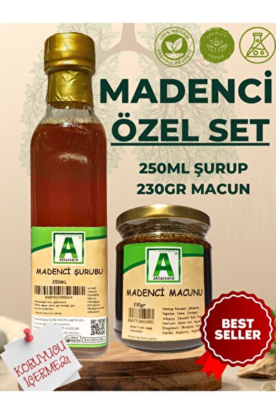 Aktarzane Madenci Şurubu 250ml Ve Madenci Macunu 230gr avantajlı ikili set