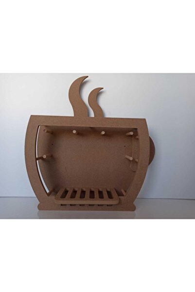 Hobi Dünya Ahşap Boyanabilir Ham Mdf Fincan Askılığı