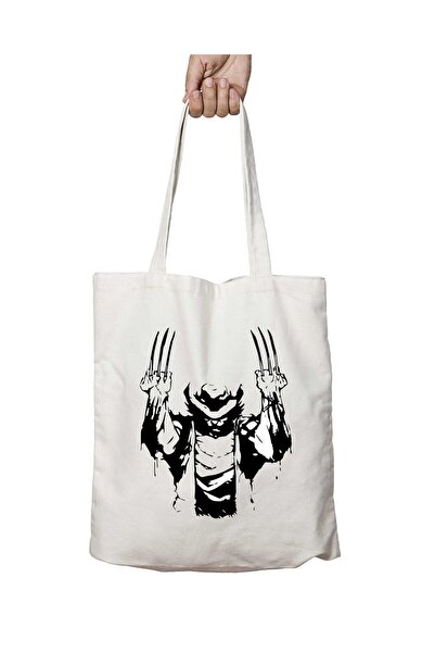 ART HEDİYE X Men Wolverine - حقيبة قابلة للغسل مطبوعة على الجانبين