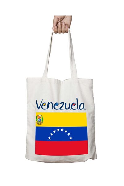 ART HEDİYE venezuella Flag Patterned - Lasting and Washable Bag