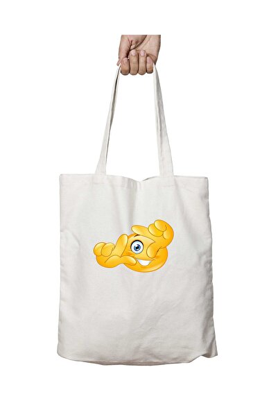 ART HEDİYE Smiles1 - Двосторонній міцний мішок з принтом, який можна прати