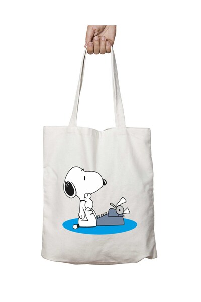ART HEDİYE SnoopY Vector PNG - Two Sided Printed Washable Bag
