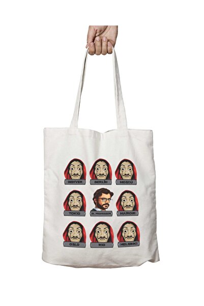 ART HEDİYE la casa De Papel cidades - Two Side Permanent Printed, Washable Sh...