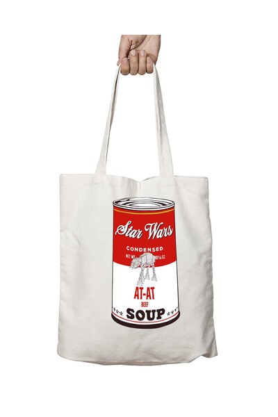 ART HEDİYE حقيبة آندي وارهول المطبوعة ستار وورز كامبلز قابلة للغسل - تدوم طويلاً وجانبين