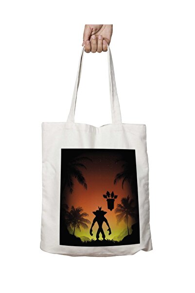 ART HEDİYE Crash Bandicoot - حقيبة مطبوعة دائمة قابلة للغسل، واقي على الجانبي...