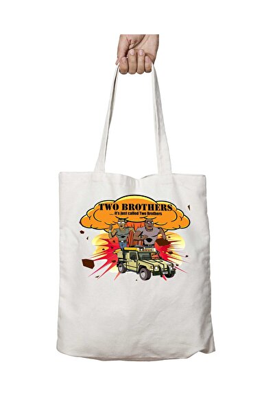 ART HEDİYE Two Brothers - двостороння сумка з принтом, що піддається пранню