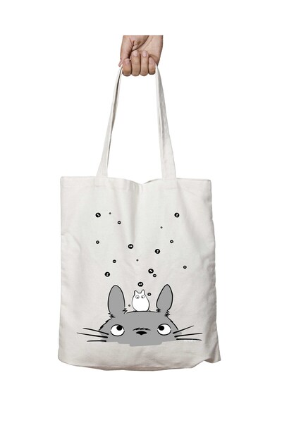 ART HEDİYE MY Neighbour - Two Sides Permanent Printed, Washable Shoulder Tote...