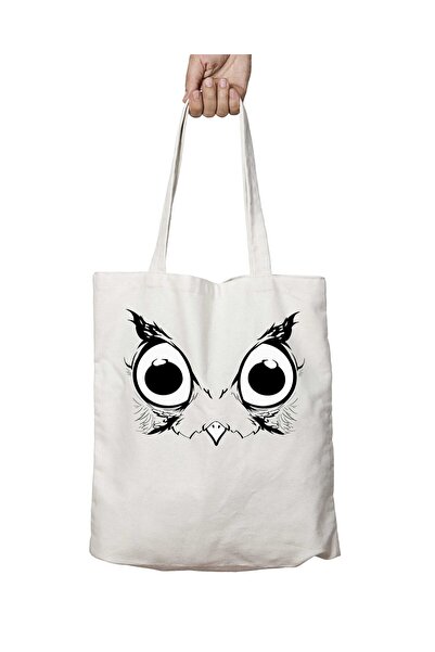 ART HEDİYE Fatshark Owl Washable Printed Bag - StaY Two Sides