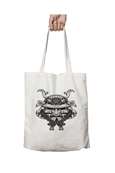 ART HEDİYE نمط رأس الساموراي - حقيبة تدوم على الجانبين وقابلة للغسل