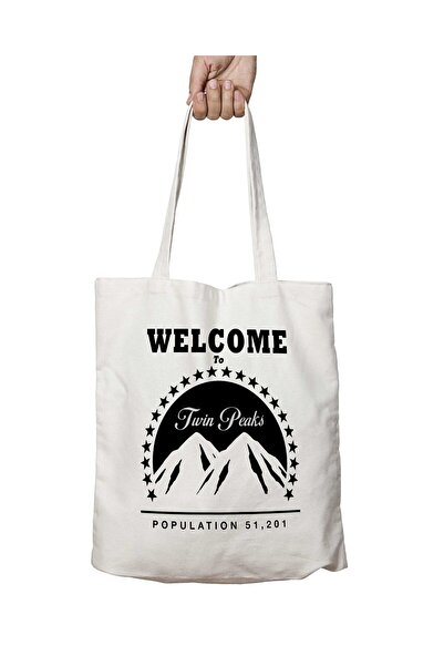 ART HEDİYE Twin Peaks Paramount Logo - Двостороння сумка, що можна прати