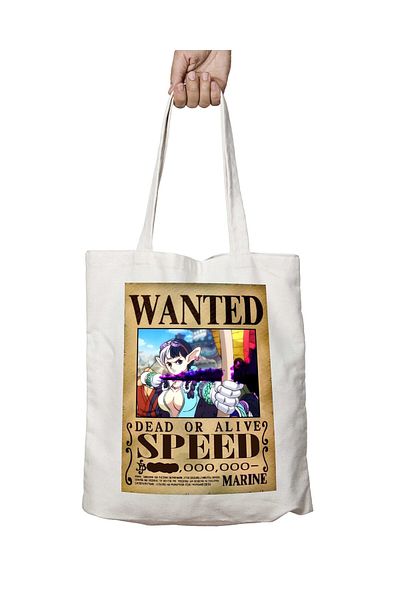 ART HEDİYE Ζητείται Speed ​​Anime - Πλενόμενη τσάντα, διαρκής εκτύπωση σε δύο όψεις
