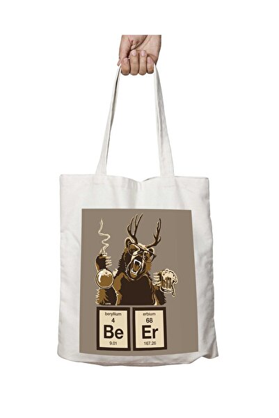 ART HEDİYE Beer Chemical Periotic Ruler - Bear Printed, Washable, Shoulder To...