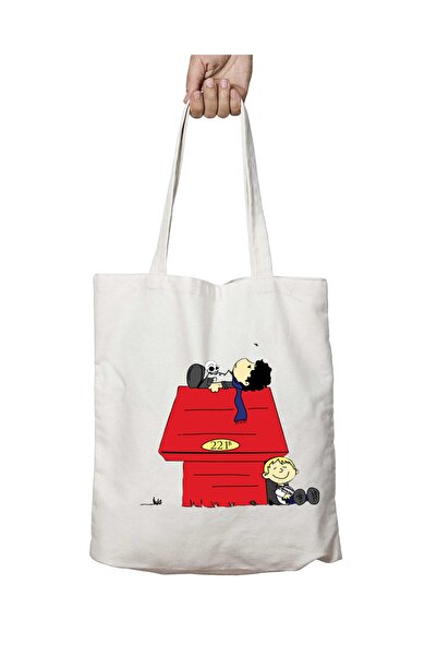 ART HEDİYE شيرلوك هولمز - حقيبة دائمة مطبوعة قابلة للغسل