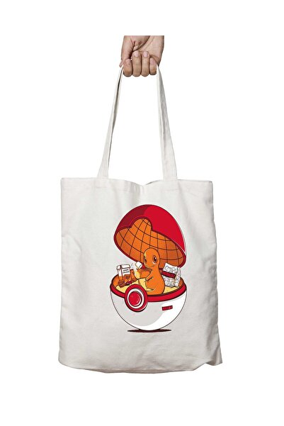 ART HEDİYE Pokehouse Red Charmander - Двостороння сумка з постійним принтом, ...