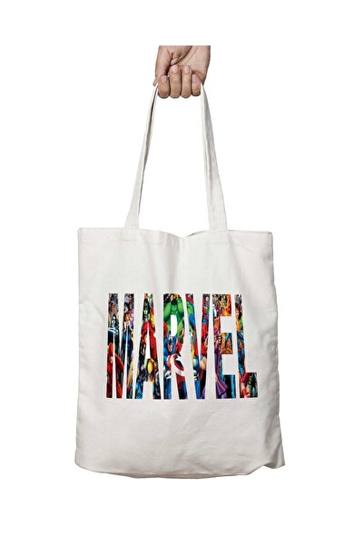 ART HEDİYE Geantă lavabilă imprimată cu emblema Marvel - Rămâne pe două fețe