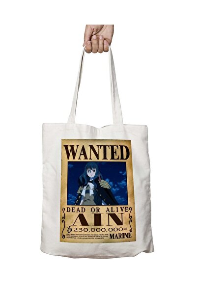 ART HEDİYE Wanted Ain Anime - حقيبة كتف قابلة للغسل ومطبوعة على الجانبين
