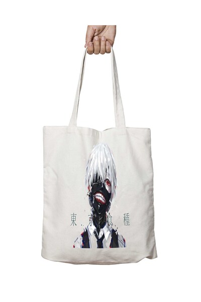 ART HEDİYE Tokyo Ghoul Ken Kaneki - حقيبة قابلة للغسل مطبوعة على الجانبين