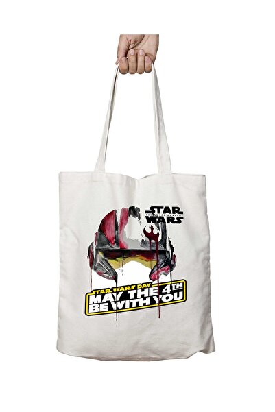 ART HEDİYE حرب النجوم - حقيبة كتف مطبوعة على الجانبين وقابلة للغسل