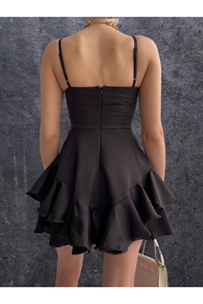 lovebox Βραδινό φόρεμα & φόρεμα αποφοίτησης με ρυθμιζόμενο λουράκι και λεπτομέρεια στο πάτωμα - 102