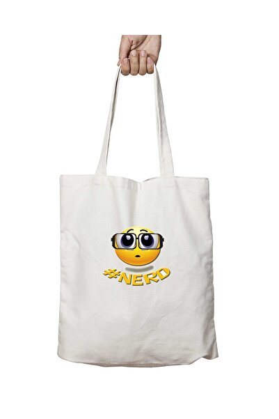 ART HEDİYE حقيبة Smiles6 مطبوعة قابلة للغسل - تدوم على الجانبين