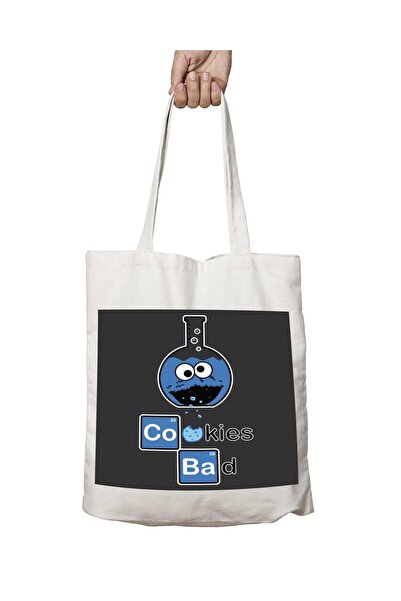 ART HEDİYE ChemistrY Cookien Bad - Two Side Washable Printed Shoulder Tote Bag