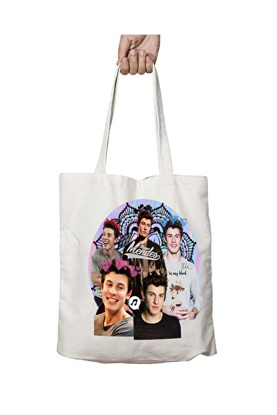ART HEDİYE Shawn Mendes Washable School and Beach Shoulder Tote Bag - Two Sid...