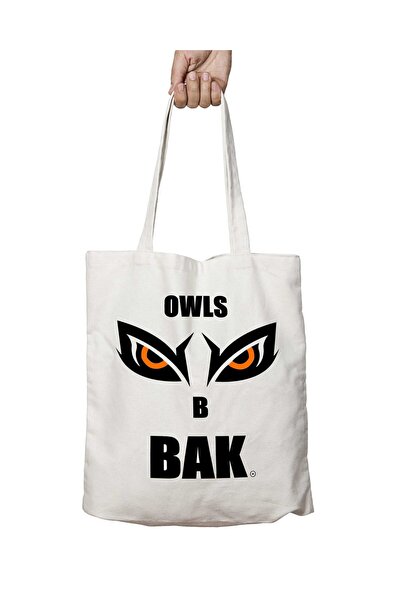 ART HEDİYE حقيبة كتف OWLS B BAK باللون البرتقالي وقابلة للغسل ومطبوعة على الج...