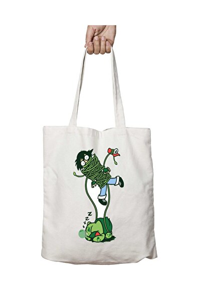 ART HEDİYE Pokemon Bulbasaur Perivo Štampano Torba - Dve strane trajne