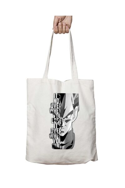 ART HEDİYE Vegeta 000 - Washable Permanent Printed Bag, Two Sides