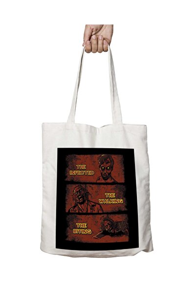 ART HEDİYE Infected Walking And Biting Dead - Двостороння сумка з постійним п...