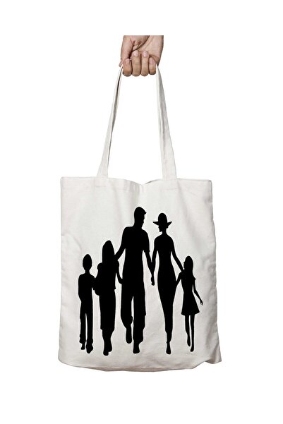 ART HEDİYE 5-місна сімейна сумка з силуетним принтом, що можна прати, з плечо...