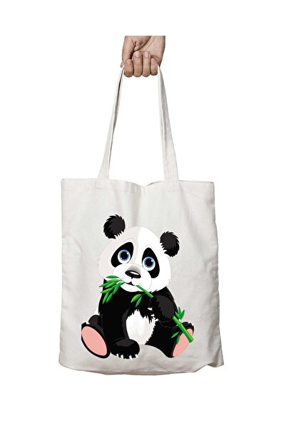 ART HEDİYE Panda Cute Panda Two-Sided Permanent Printed Washable School Beach...