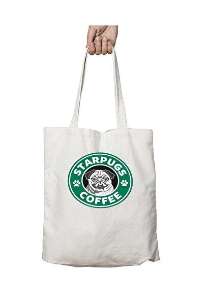 ART HEDİYE قهوة ستاربوجز - حقيبة مطبوعة قابلة للغسل على الوجهين