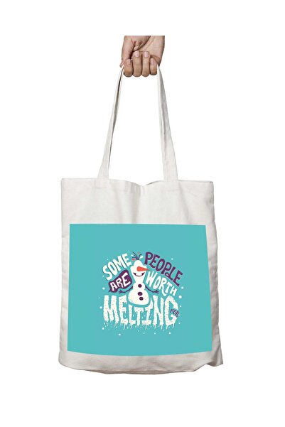 ART HEDİYE Some Are People Worth Melting - Двостороння сумка з постійним прин...