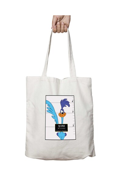 ART HEDİYE Roadrunner Mugshot looneY Tunes - Washable Permanent Printed Shoul...