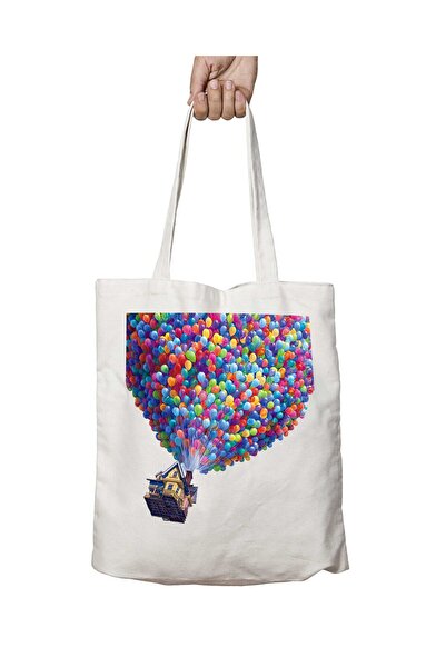 ART HEDİYE Yukarı Bak Up Balon 2 - Двостороння сумка з постійним принтом, яку...