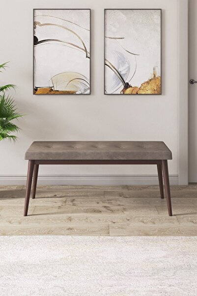 Canisa Rut Serisi Açılabilir 80x132 Barok Ahşap Desen Yemek Odası Takımı 4 Cappucino Sandalye 1 Bench