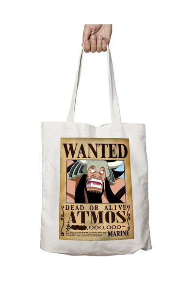ART HEDİYE Wanted Atmos Anime - حقيبة كتف مطبوعة على الجانبين وقابلة للغسل