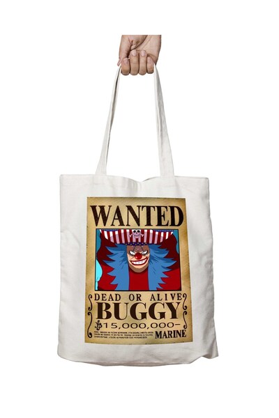 ART HEDİYE Anime Wanted Buggy - حقيبة تدوم طويلاً وقابلة للغسل على الجانبين