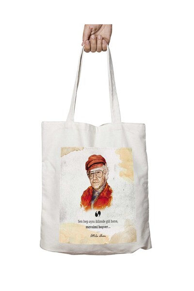 ART HEDİYE ATTILA INSPIRATION Seasons - حقيبة كتف فارغة وقابلة للغسل - مطبوعة...