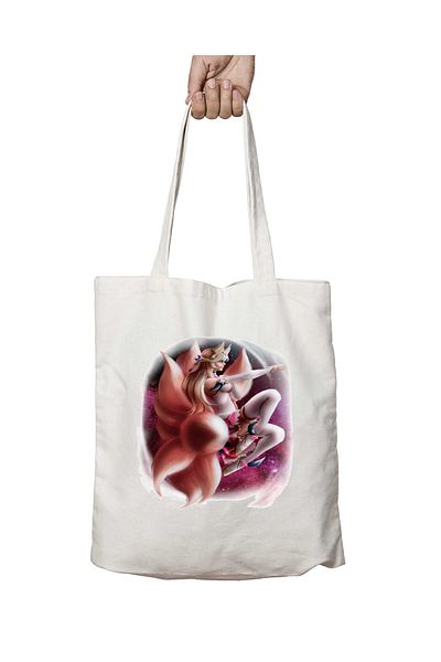 ART HEDİYE Star Guardian Washable Shoulder Tote Bag - Two Sides Lasting Printed, for School and Beach