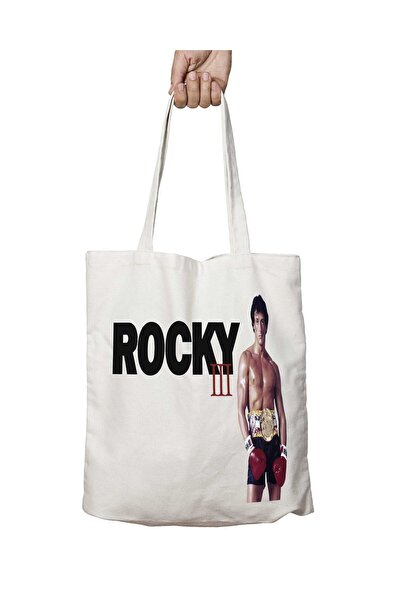 ART HEDİYE روكي بالبوا أبولو (2) - حقيبة كتف قابلة للغسل، مطبوعة على الجانبين
