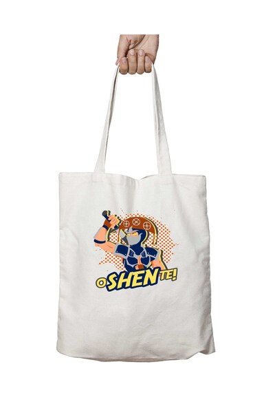 ART HEDİYE oSHENte Washable Permanent Printed Shoulder Tote Bag for School an...