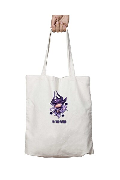 ART HEDİYE Syndra R to Win LOL - Двостороння сумка з постійним принтом, що пі...