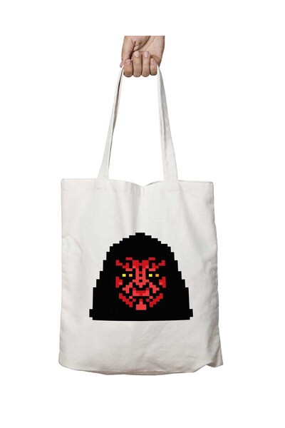 ART HEDİYE Star Wars Pixel Printed Washable Shoulder Tote Bag - Lasting, for ...