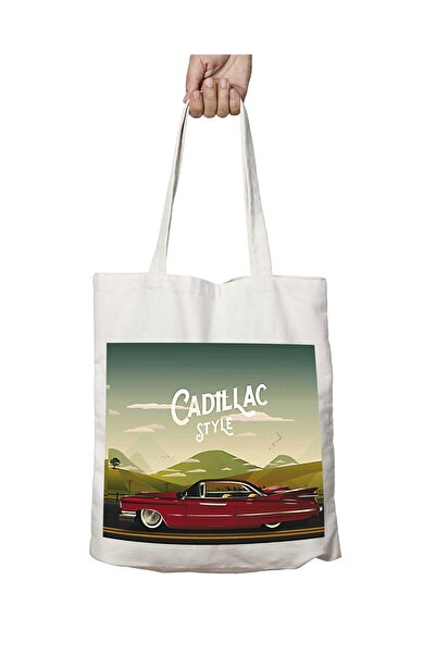 ART HEDİYE كاديلاك ستايل نوستالجيا - حقيبة كتف قابلة للغسل، مطبوعة على الجانبين