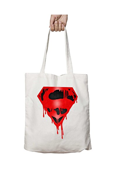 ART HEDİYE Σούπερμαν, ακόμα και οι θεοί έχουν αιματοβόληση, τσάντα ώμου για τ...