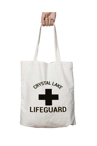 ART HEDİYE Salva-Vidas em Crystal Lake - حقيبة قابلة للغسل بطباعة ثابتة على ا...