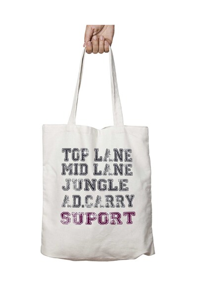 ART HEDİYE Suport Top lane - Washable Shoulder Tote Bag, Two Sides Permanent ...