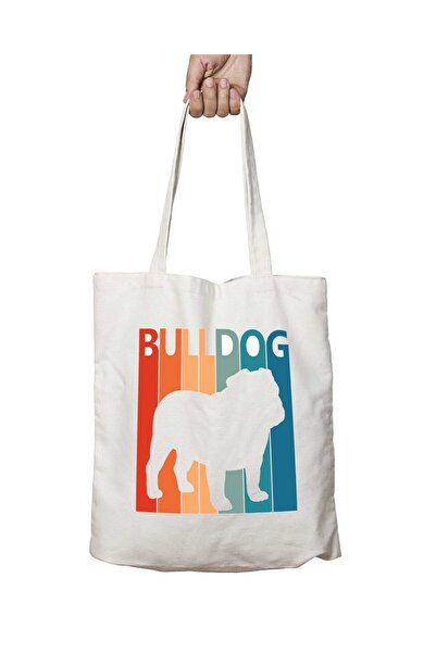 ART HEDİYE حقيبة بولدوج مختلطة قابلة للتحطيم ودائمة مطبوعة على الجانبين